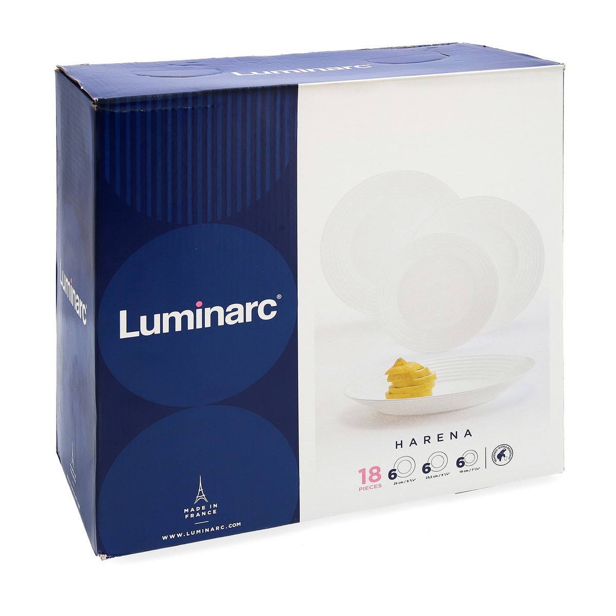 Set Nádobí Luminarc 1700 Bílý Sklo 18 Kusy